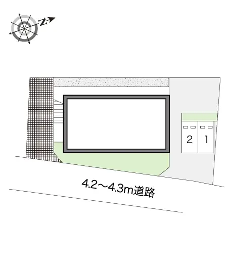 ★手数料０円★府中市新町２丁目 月極駐車場